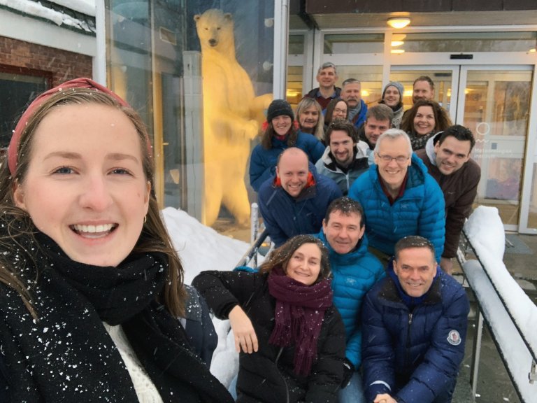 Denne gjengen gleder seg til å ta i mot besøkende på åpen dag. Foto: Pernille Borander.