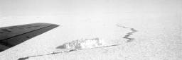 LETTE I FEM UKER: Ingen spor etter de fem savnede skutene. Bildet er tatt fra fly under fra leteaksjonen i april 1952. FOTO: Ishavsmuseet, Brandal