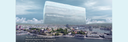 Illustrasjon som viser omfanget av isen som har smeltet på kloden de siste tiårene, illustrert som en diger isklump over Oslo. 