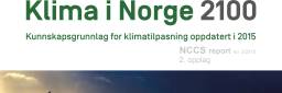 Faksimile av rapporten Klima i Norge 2100.