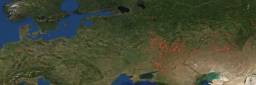Her ser du eit satellittbilde over kvar i Europa det var aktive skogbrannar 1. oktober. Illustrasjon: FIRMS