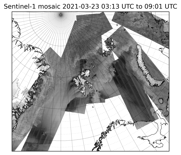 Satellittbilde over Svalbard