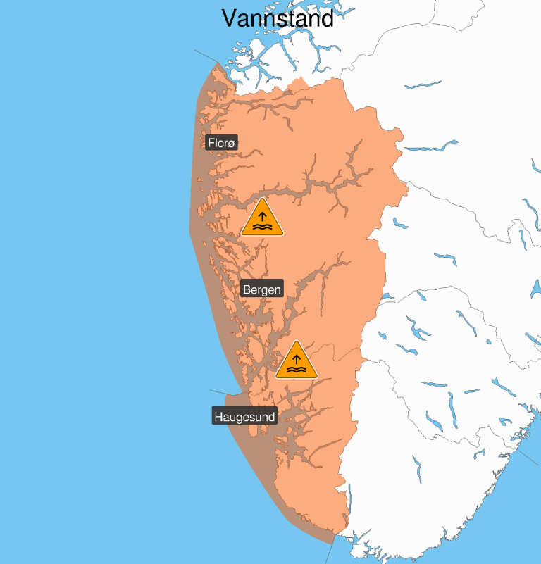 Vestlandet_Oransje_Vannstand