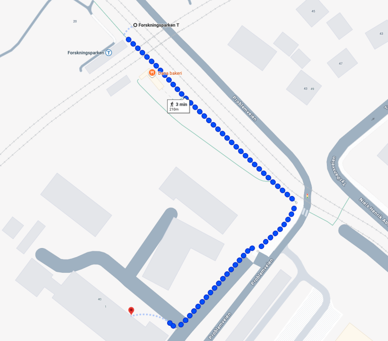 Map of directios. Click on map to get google link.