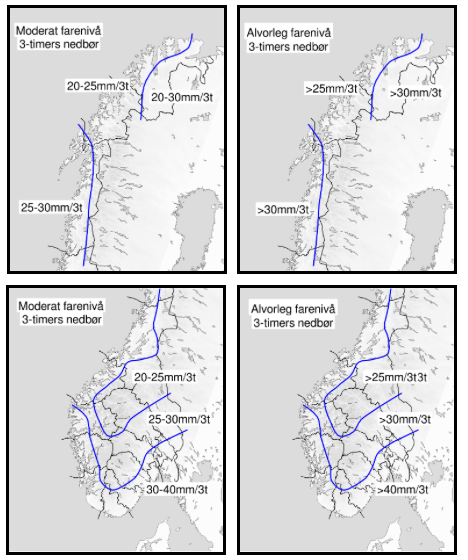 3-timars nedbør